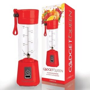 KAMARAMA Portable Rechargeable Juice Shake Smoothie Blender, Red